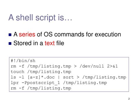 Ppt Shell Script Examples Powerpoint Presentation Free Download Id