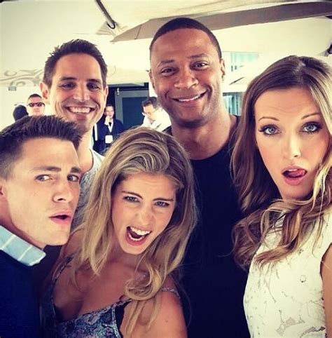 Colton Haynes Emily Bett Rickards David Ramsey And Katie Cassidy