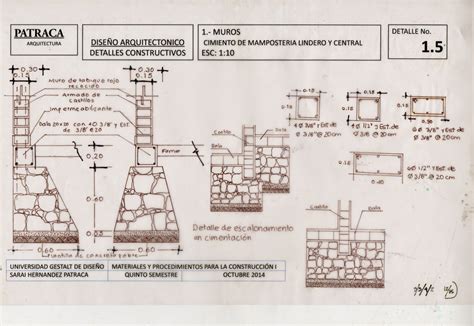 Materiales Y Procedimientos De La Construcci N I Detalle Constructivo