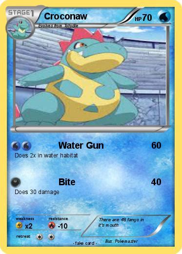 Pok Mon Croconaw Water Gun My Pokemon Card