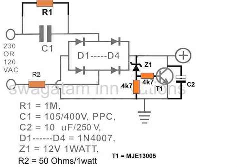 Simple Transformerless Power Supply Circuits Explained Artofit