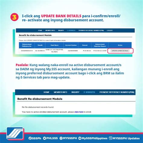 How To Correct Or Replace Disbursement Account In My Sss And Request For Re Disbursement Of Loan