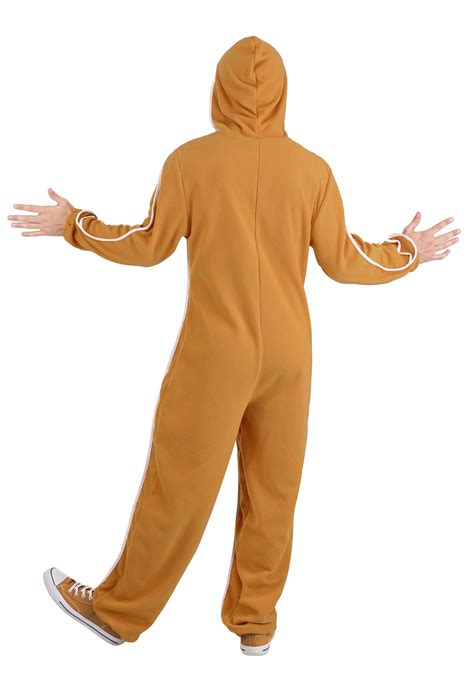 Gingerbread Man Onesie Costume For Adults