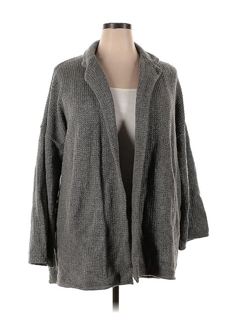 Madewell Color Block Marled Gray Cardigan Size XXL 72 Off ThredUp