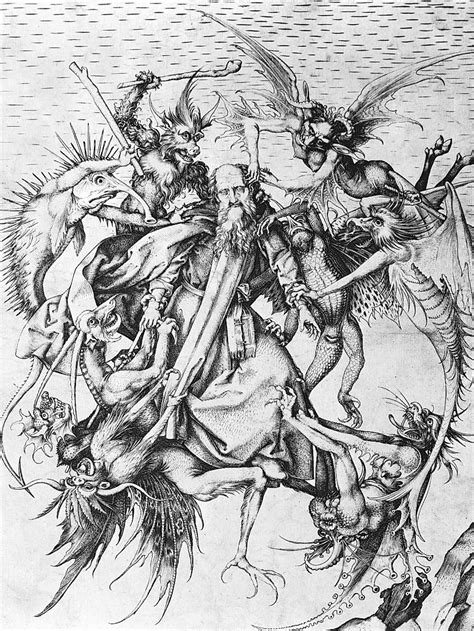 Saint Anthony Tormented By Demons Ca Martin Schongauer