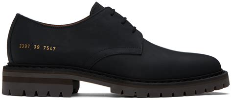 Common Projects Black Officer S Derbys SSENSE UK