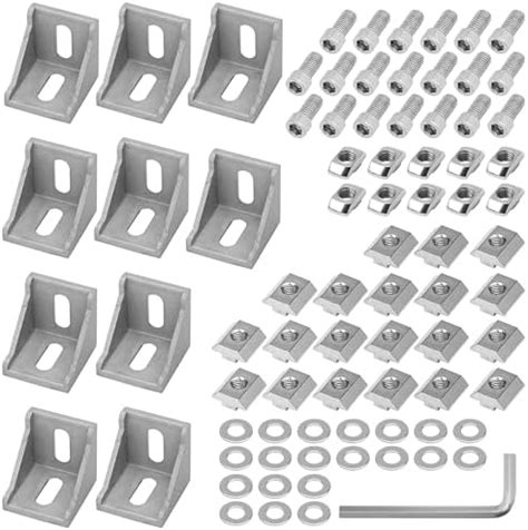 Belle Vous 81 Piece 4040 Series Aluminium Corner Bracket And Connector