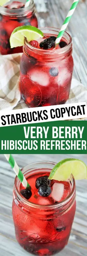 Starbucks Copycat Very Berry Hibiscus Refresher The Tasty Bite