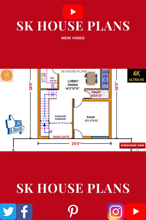 25 36 House Plan II 900 Sqft House Plan II 25 X 36 GHAR KA NAKSHA