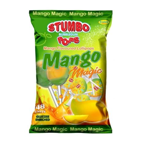 Stumbo Pops Mango Magic X48 Candykidz Megastore