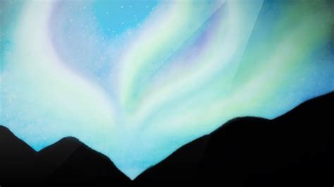 NORTHERN LIGHTS Soft Pastels Speedpaint YouTube