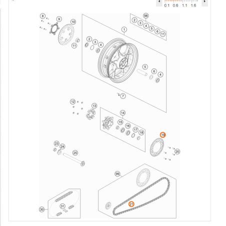 KIT CHAINE 16 41 Dents Pour KTM 790 DUKE 19 24 SIZE POWERWEAR Taille