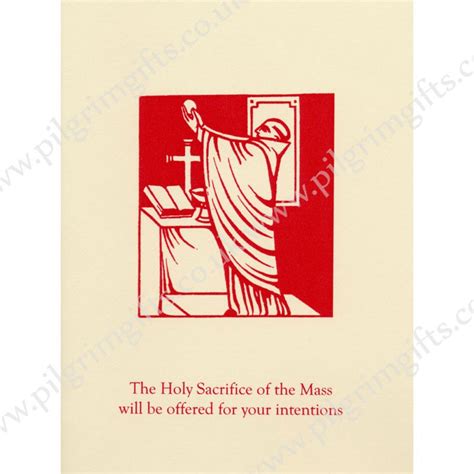 Mass For Your Intentions Greetings Card Pilgrim Shop Walsingham — Pilgrim Ts