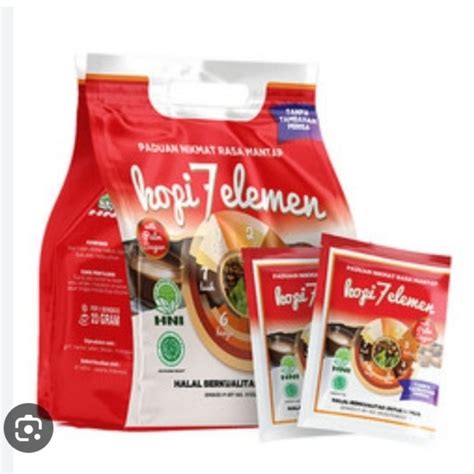 Jual KOPI 7 ELEMEN HNI HPAI Isi 20 Sachet Shopee Indonesia