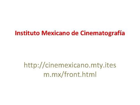 El Cine Mexicano Documentacin Emilio Garca Riera Historia