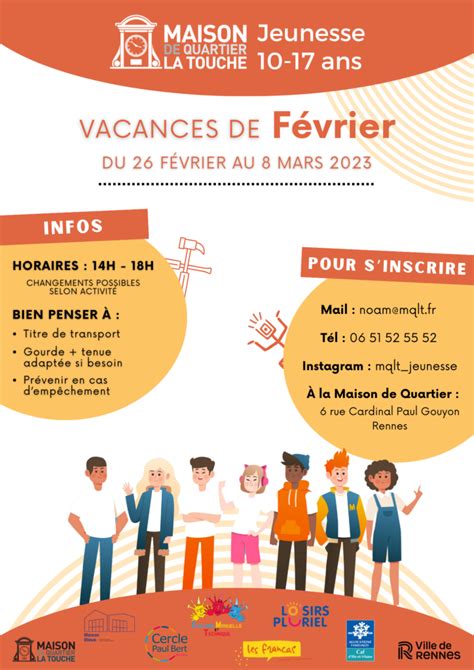 Programmation Jeunesse Vacances D Hiver Maison De Quartier La Touche