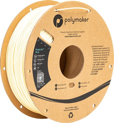 Filament Polymaker Polylite Pla Cream Kg