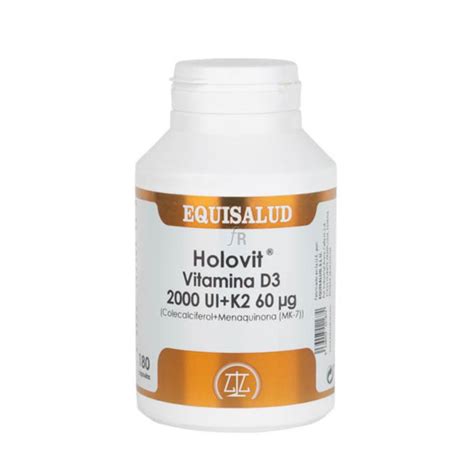 Holovit Vitamina D3 2 000 Ui K2 60 Mg 180 Cápsulas