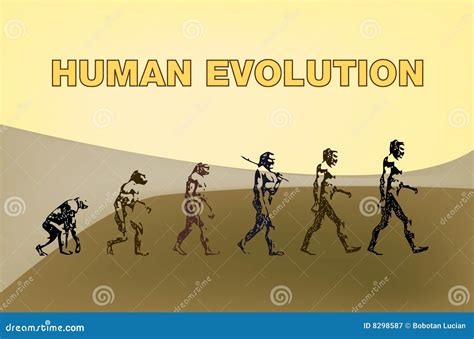 Human Evolution Stock Vector Illustration Of People Artistic 8298587