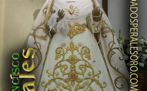 Vestido Bordado Para Virgen Bordados Perales Oro