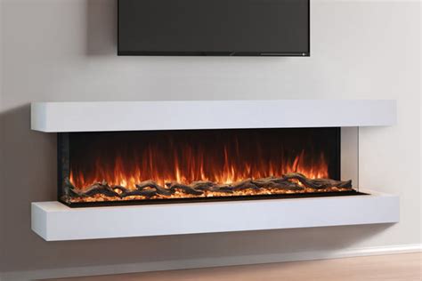 Modern Flames Landscape Pro 70'' 3-Sided Electric Fireplace Wall Mount ...