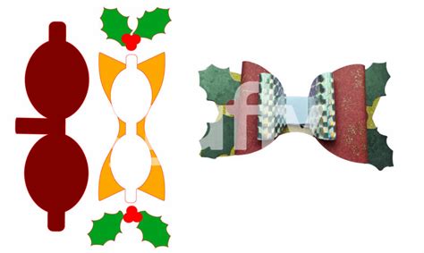 Christmas Bow Svg Cut File Crafty