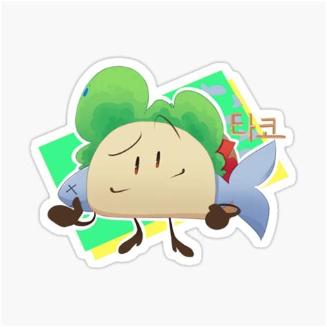 "bfb Taco " Sticker for Sale by Libertyy5t | Redbubble