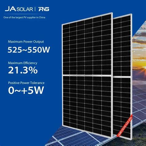 Ja Solar Panel 530W 540W 545W 550W Mono Half Cells China Perc Half