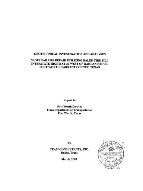 Geotechnical Investigation | PDF | Soil | Infrastructure