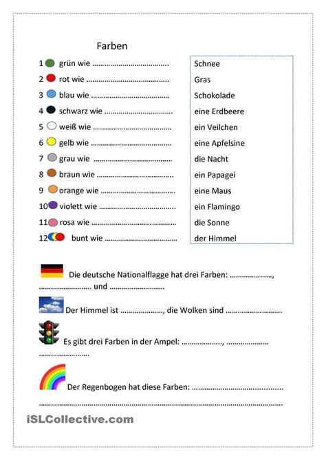 German Language Learning Worksheets