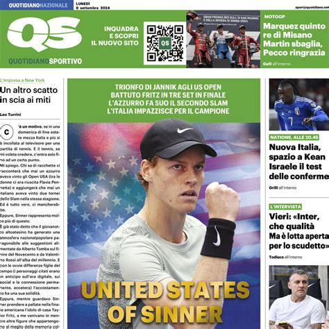 Qs Quotidiano Sportivo Prima Pagina Di Oggi