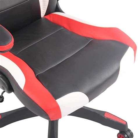 Fauteuil Gaming Lewis En Cuir Noir Rouge Et Blanc Chaisepro Fr