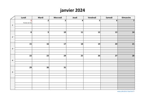 Calendrier Imprimer Gratuit