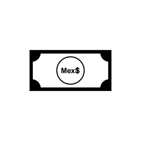 Mexico Currency Symbol. Mexican Peso Icon, MXN Sign. Vector ...