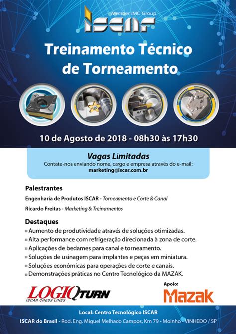 Treinamento T Cnico De Torneamento Semestre Treinamento Eventos