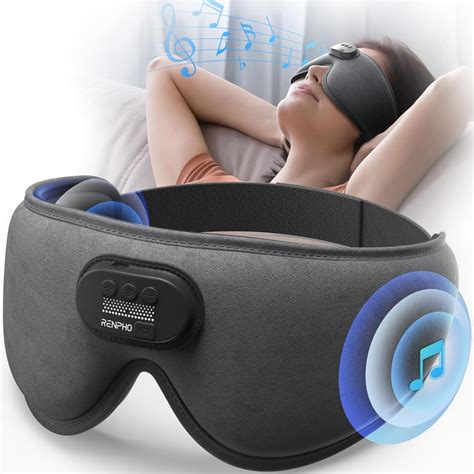 Renpho Casque De Sommeil Masque De Sommeil Avec Couteurs Bluetooth