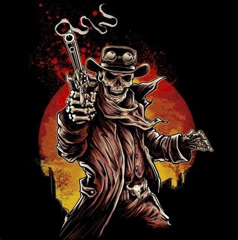 Cowboy Skeleton With Smoking Revolver Latest Memes Imgflip