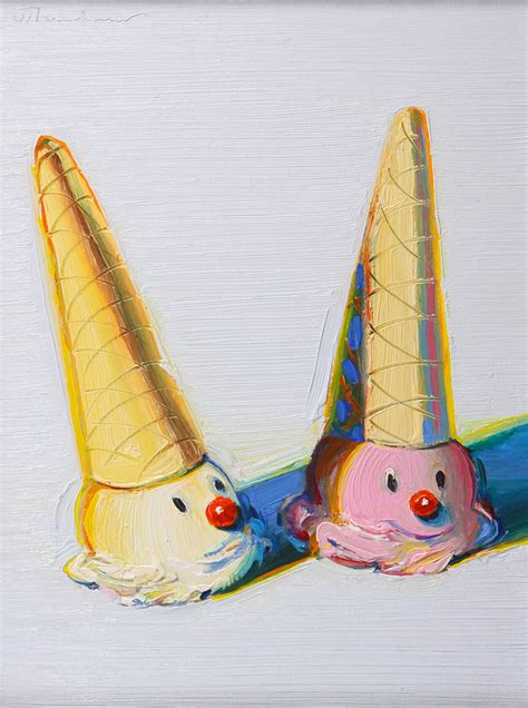 Wayne Thiebaud Jolly Cones Wayne Thiebaud Jolly Cones Oil Flickr