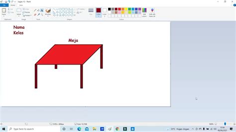 Tugas 13 Tik Kelas 1 Menggambar Meja Menggunakan Program Paint Youtube