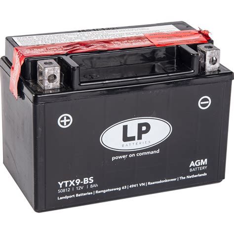 Landport 12v 8ah AGM motor akkumulátor bal YTX9 BS