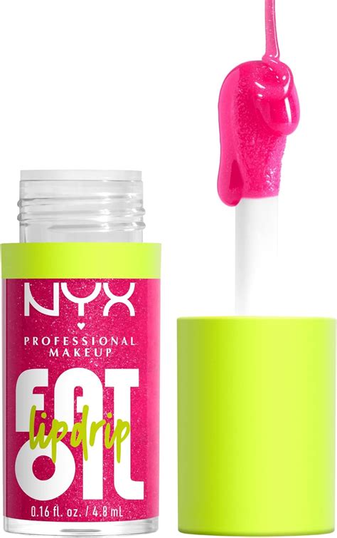 NYX Professional Makeup Lip Gloss, High Shine, Non-Sticky FInish, 12 Hours Hydrating, Fat ...