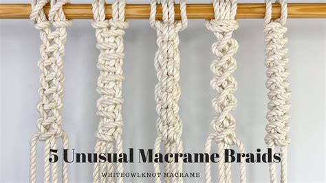 Unusual Macrame Braids Macrame Patterns Tutorial Diy Macrame