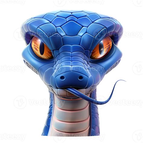 3d Cartoon Cobra Snake Logo Illustration No Background 43847962 Png