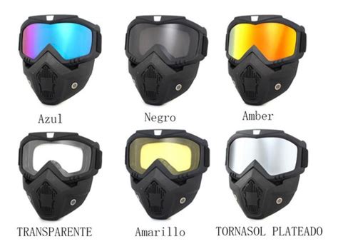 Mascara Y Goggles Tornasol Gotcha Motociclismo Skate Etc Meses Sin