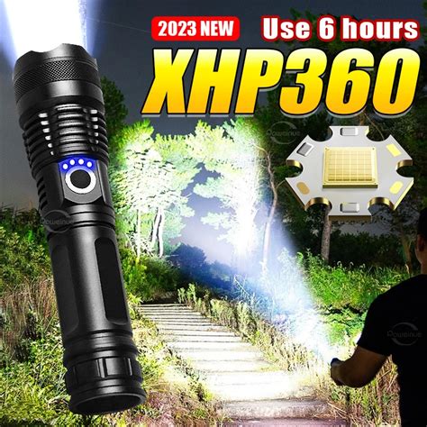 Ultra Bright Xhp Led Zaklamp High Power Flash Light Type C