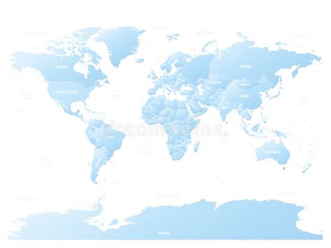 Mapa Do Mundo Mapa Pol Tico Detalhado R Tulos Ilustra O Do Vetor