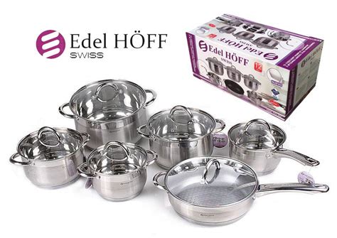 Apsiperku.lt | PUODŲ RINKINYS 12 DALIŲ EDEL HOFF SWISS 9014 | Apsiperku.lt