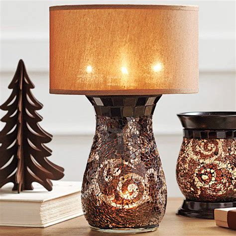 Amaretto Swirl Multi Tealight Lamp Candlelight Highlights The Beauty