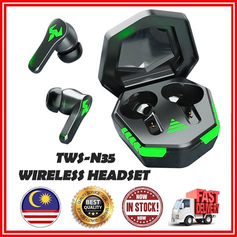 Tws N Gaming Led Bluetooth Earbuds Low Latency Bluetooth Headset