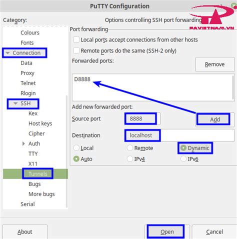 Hướng dẫn tạo SOCKS 5 proxy với SSH bằng phần mềm Putty
